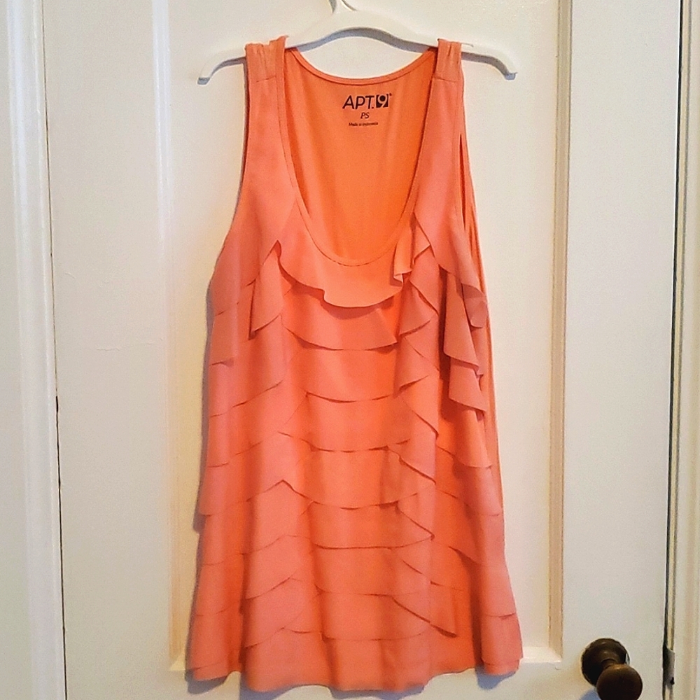 PS APT. 9 Orange Dressy Tank top